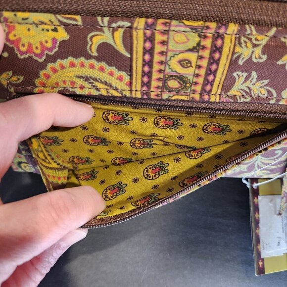 Maggi B French Country Zip Around Paisley Wallet Wristlet - Picture 7 of 10